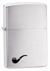 ZIPPO Brushed Chrome Pipe Lighter (200PL)