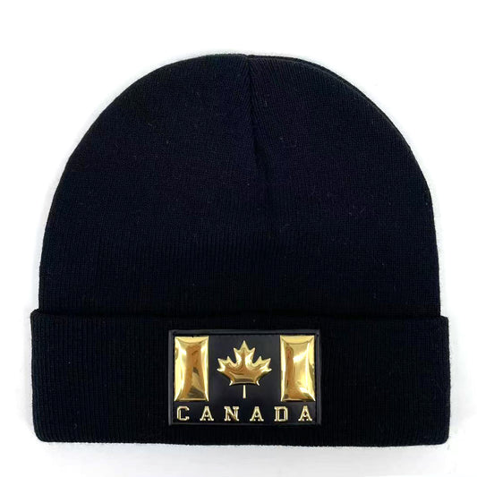 Canada TPU Flag Patch Beanies