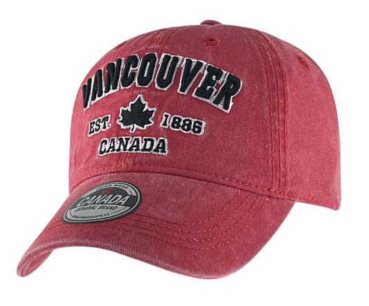 Baseball Cap, Retro Wash - Vancouver