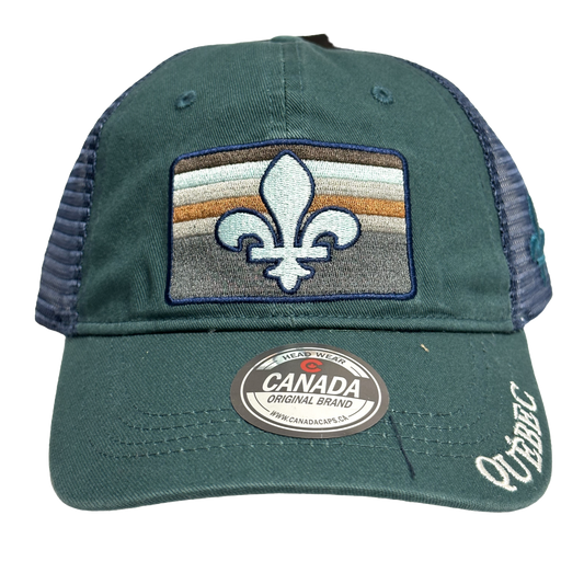 Quebec Baseball Hat - MeshBack Patagon-Style Silhouette