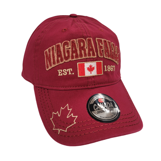 Niagara Falls Baseball Hats - Cotton w/ Applique Embroidery