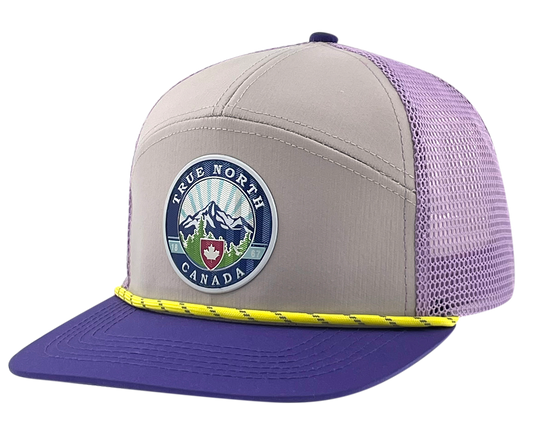 Canada Stylish Flat brim Cap with Metallic Patch and Mesh