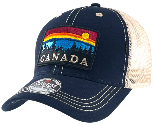 Canada Meshback with Large Embroidery Outdoor Scene Patch