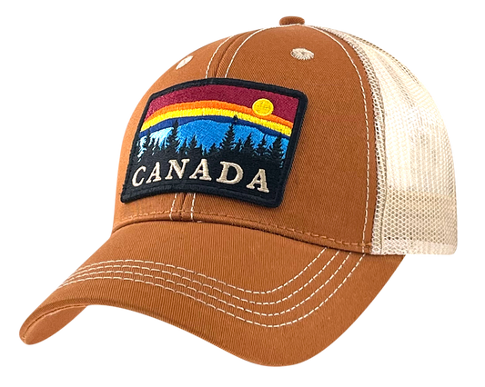 Canada Meshback with Large Embroidery Outdoor Scene Patch