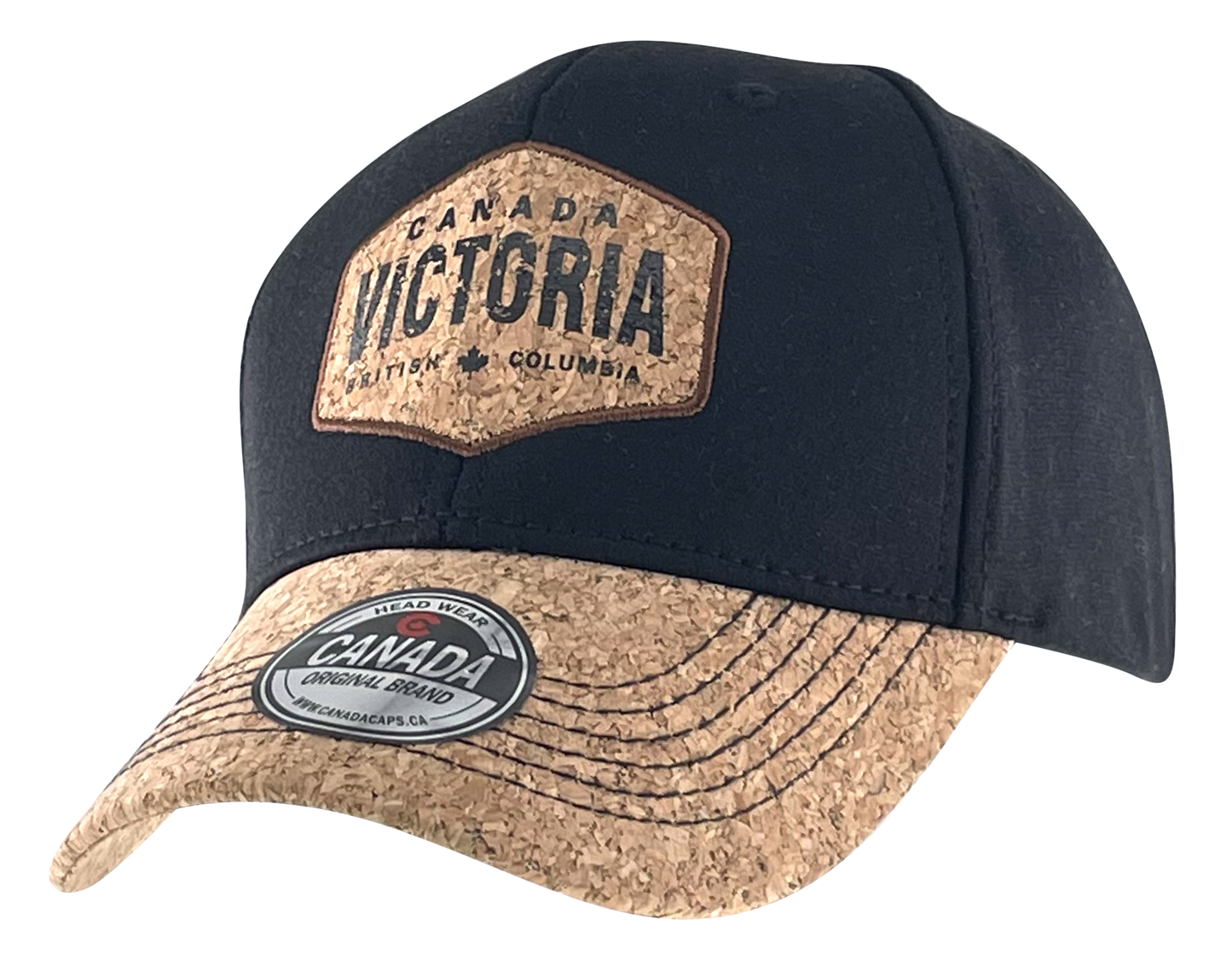 Victoria Thick Jersey Material Hat with Cork Patch and Cork Peak