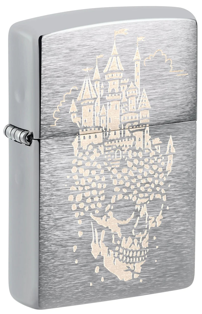 Zippo Lighter 200 Skull Castle Design (46477)