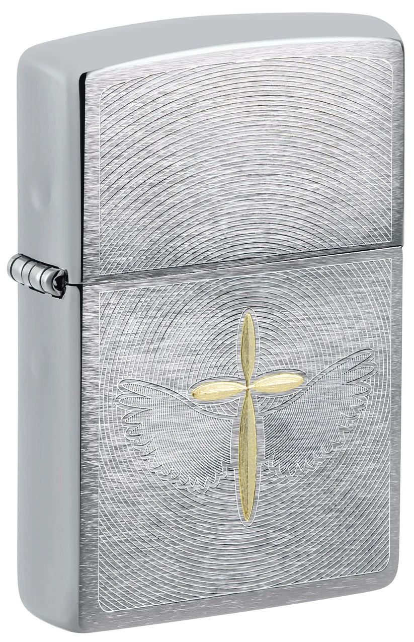 Zippo Lighter 200 Spiritual Cross Design (46479)