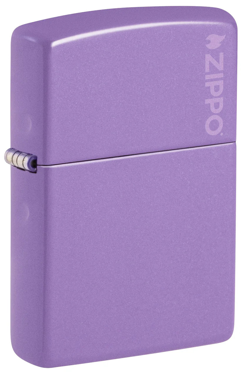 Zippo Lighter Smokey Lavender Matte w/ Zippo Logo (46681ZL)