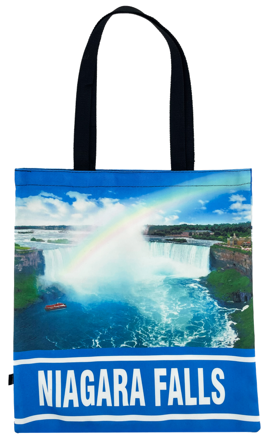Canvas Tote Bags with Niagara Falls Scene