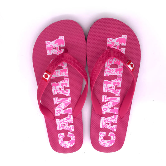 Canada Flip-Flop Sandals for Adults