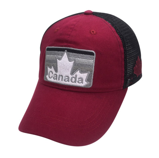 Canada Baseball Hat - MeshBack Patagon-Style Silhouette
