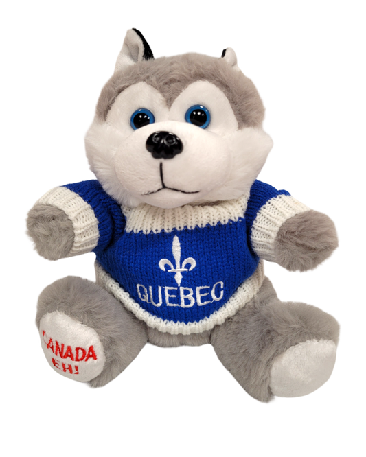 Furry Plush with Knitted Sweater Quebec
