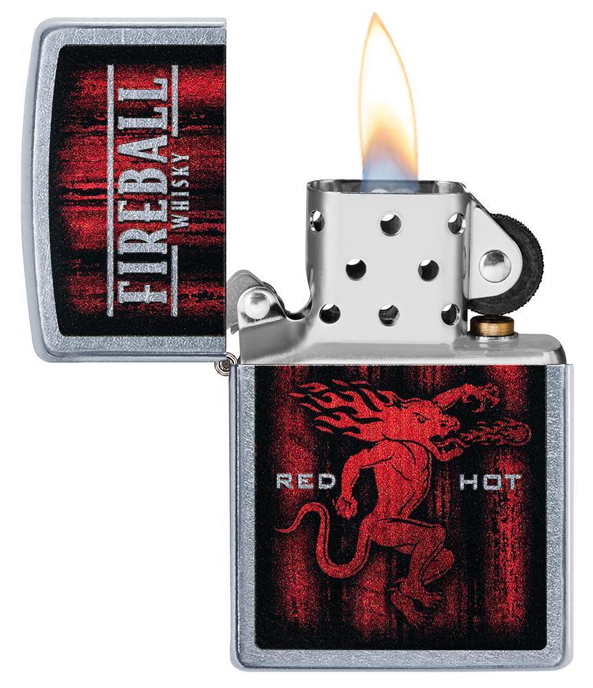 Zippo Fireball Shot Glass and Lighter Gift Set (49348)