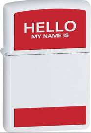 Zippo Hello My Name Is (24809)