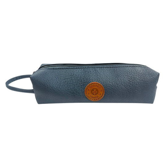 Quebec Vegan Leather Pencil Case/Travel Kit (24cm)