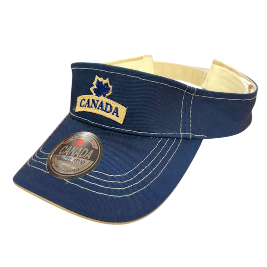 Canada Cotton Visor - Felt ML Embroidery on Centre