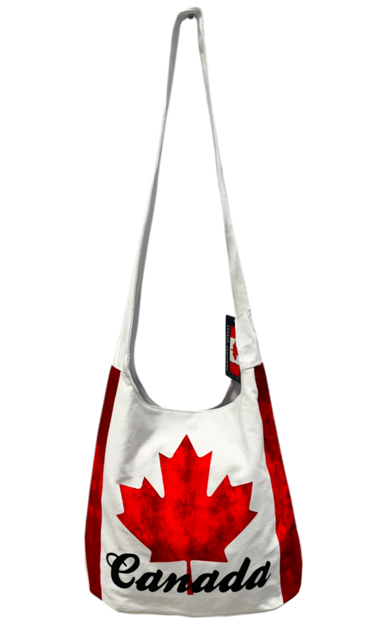 Canada Sling Bags - Crossbody Style Flag Vintage & Flag Montage