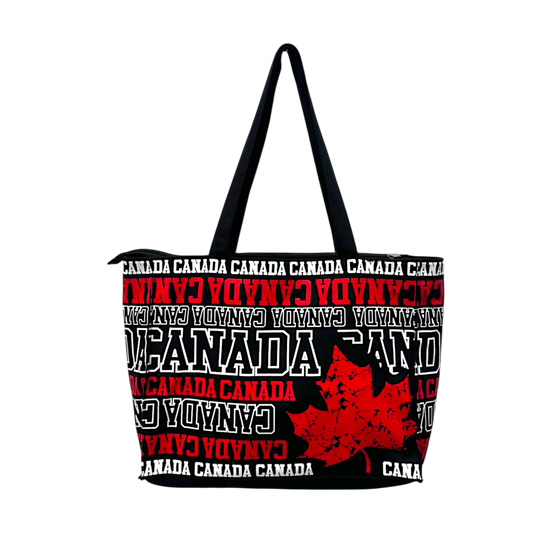Canada Canvas Tote Bag - Vintage Maple Leaf