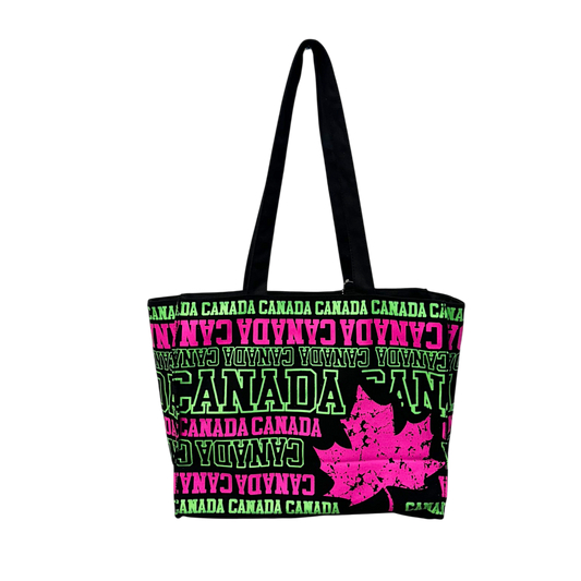 Canada Canvas Tote Bag - Vintage Maple Leaf