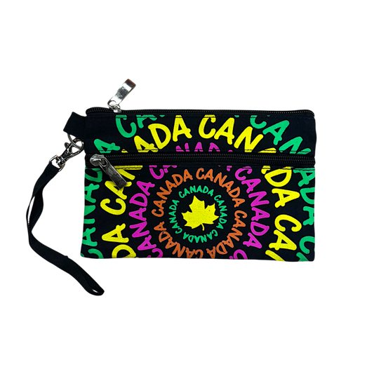 Canada Souvenir Canvas Wristlet