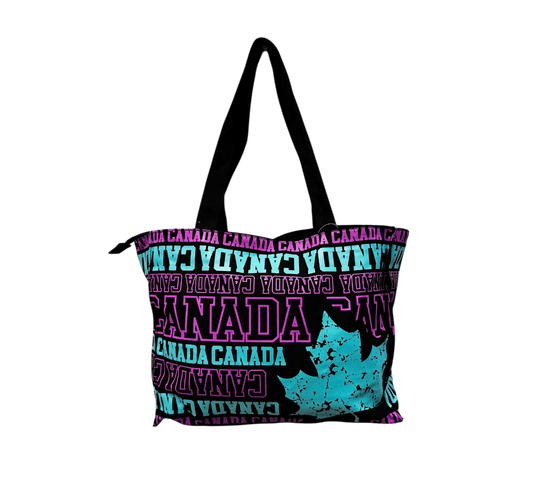 Canada Canvas Tote Bag - Vintage Maple Leaf