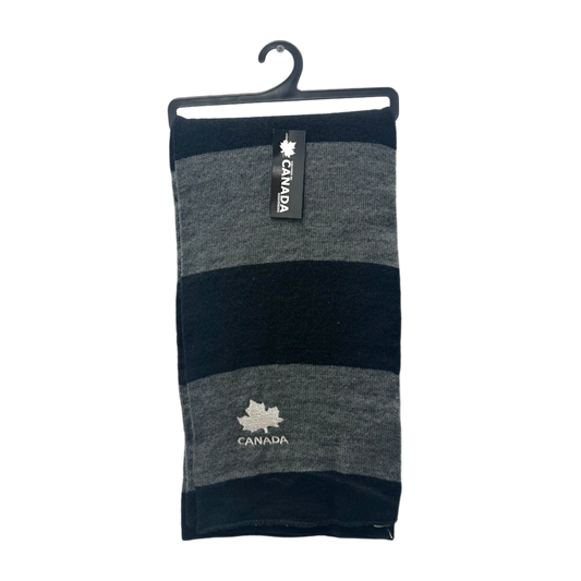 Canada Striped Design Scarves with Maple Leaf Embroidery