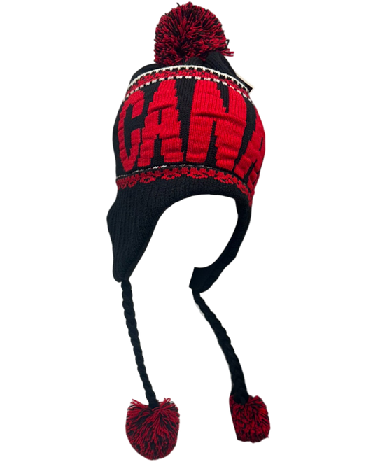 Canada Deluxe Earflap Helmet Toque with Fleece Lining