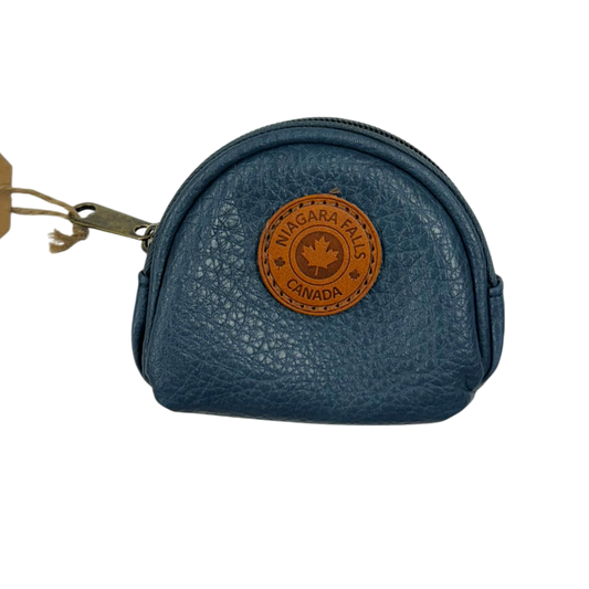 Niagara Falls Vegan Leather Coin Purses w/Zippers Oval