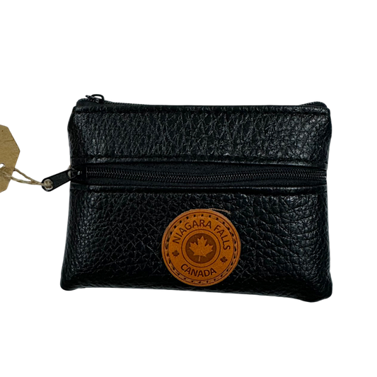 Niagara Falls Vegan Leather Coin Purses w/Zippers Rectangle