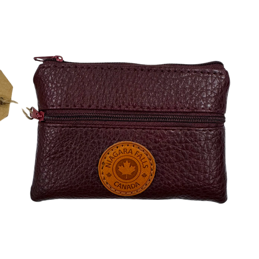 Niagara Falls Vegan Leather Coin Purses w/Zippers Rectangle