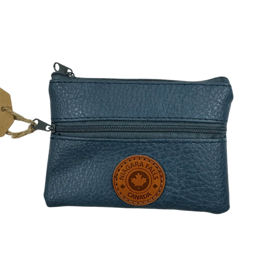 Niagara Falls Vegan Leather Coin Purses w/Zippers Rectangle