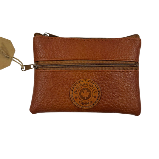 Niagara Falls Vegan Leather Coin Purses w/Zippers Rectangle