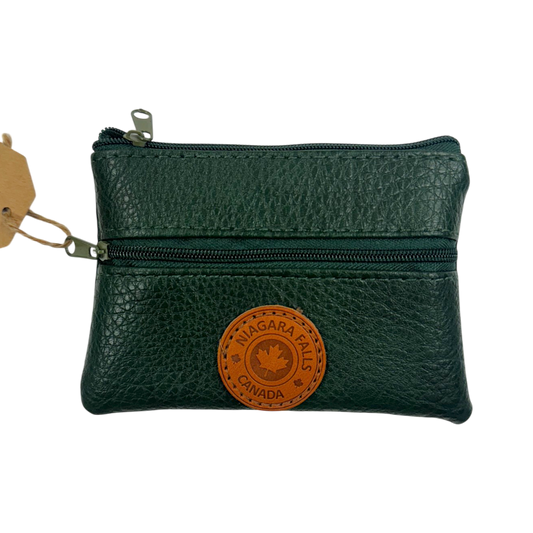 Niagara Falls Vegan Leather Coin Purses w/Zippers Rectangle