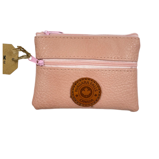 Niagara Falls Vegan Leather Coin Purses w/Zippers Rectangle