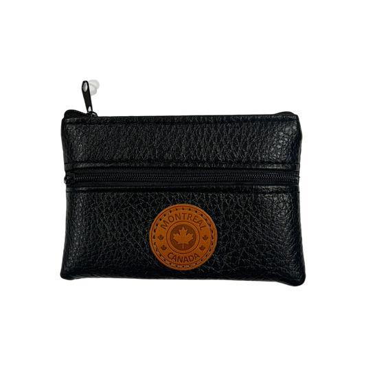 Montreal Vegan Leather Coin Purses w/Zippers Rectangle