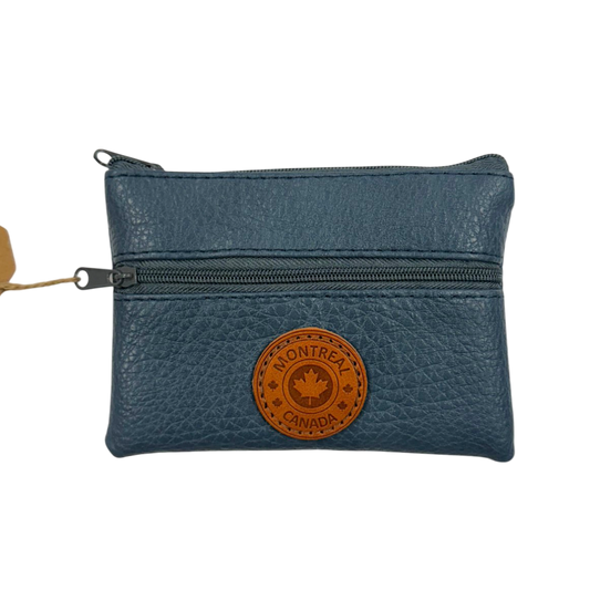 Montreal Vegan Leather Coin Purses w/Zippers Rectangle