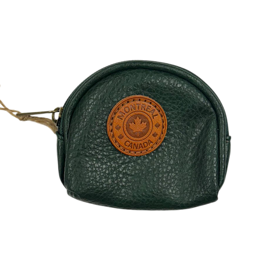 Montreal Vegan Leather Coin Purses w/Zippers Oval