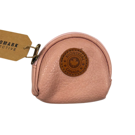 Montreal Vegan Leather Coin Purses w/Zippers Oval