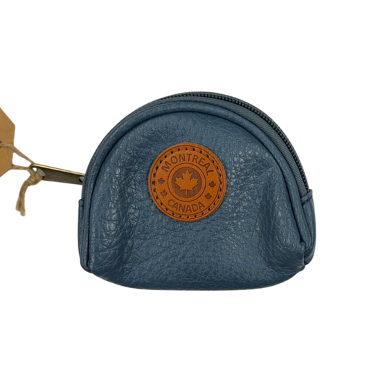 Montreal Vegan Leather Coin Purses w/Zippers Oval