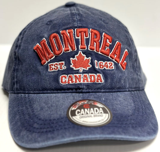 Baseball Cap, Retro Wash - Montreal