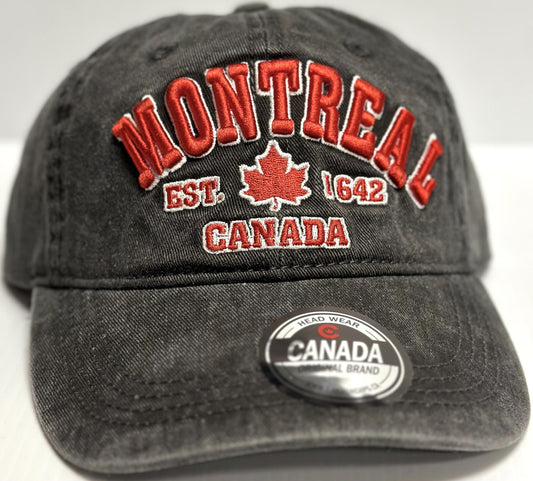 Baseball Cap, Retro Wash - Montreal
