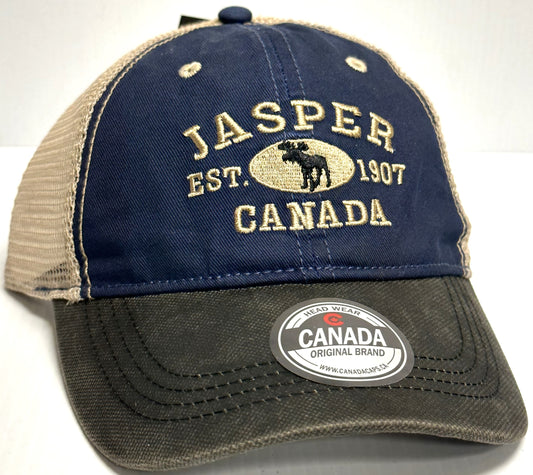 Jasper Baseball Hats - Stone Washed Vintage Moose Meshback