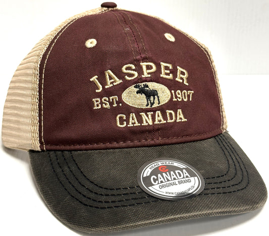 Jasper Baseball Hats - Stone Washed Vintage Moose Meshback