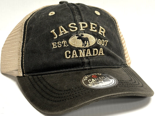 Jasper Baseball Hats - Stone Washed Vintage Moose Meshback