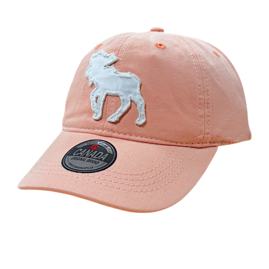 Canada Jersey Cotton Cap with applique Moose Patch