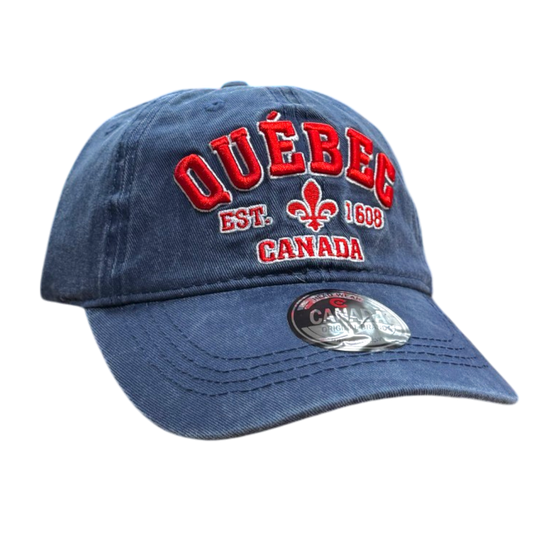 Baseball Cap, Retro Wash - Quebec