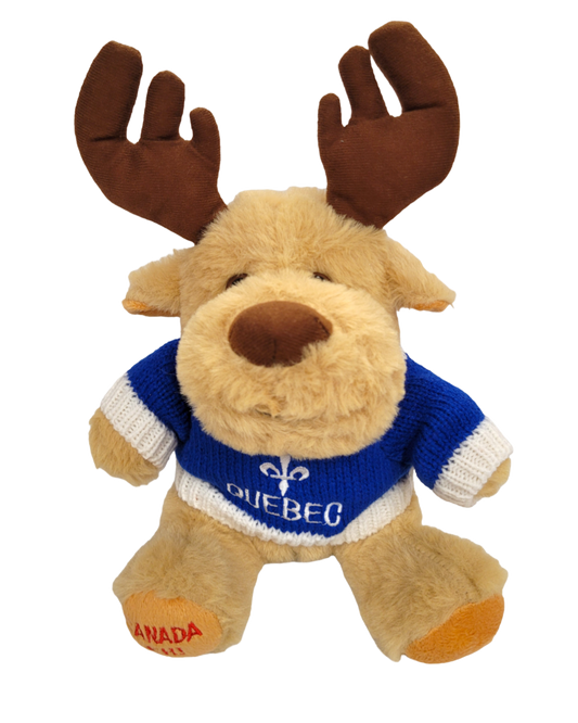 Furry Plush with Knitted Sweater Quebec