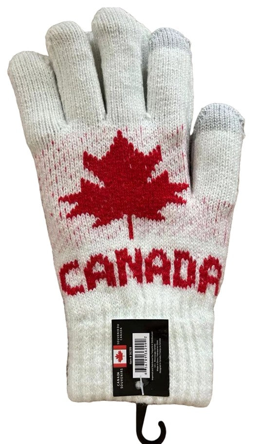 Canada Knit Winter Gloves