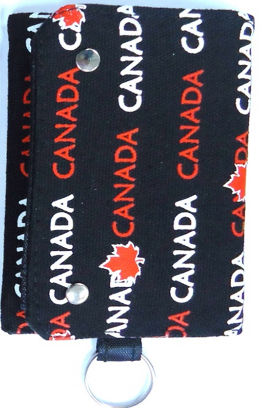 Canada Canvas Tri-fold Wallet