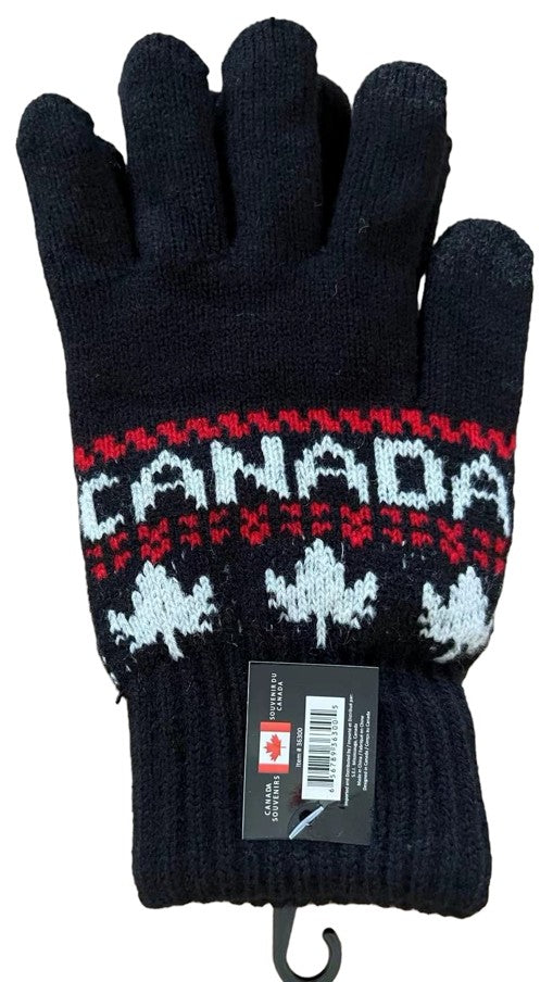 Canada Knit Winter Gloves